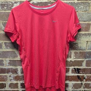 NIKE women's hot pink medium dri-fit running top
